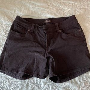 Black Denim Shorts Seven7